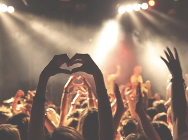 someone at a concert