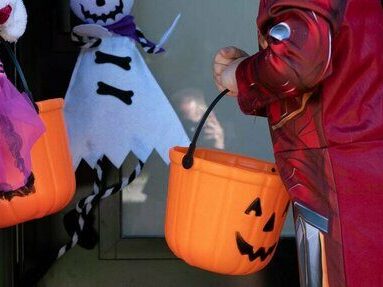 halloween candy and costumes