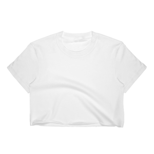 white crop shirt
